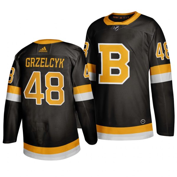 Deluxe Adidas Boston Bruins #48 Matt Grzelcyk Black 2019 20 Authentic Third Stitched NHL Jersey for premium game day attire