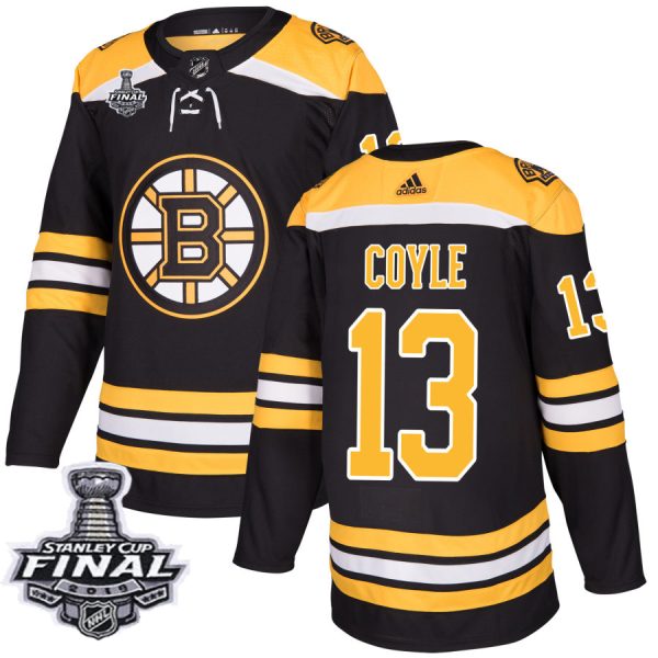 Glamorous Adidas Bruins #13 Charlie Coyle Black Home Authentic 2019 Stanley Cup Final Stitched NHL Jersey for genuine hockey aficionados