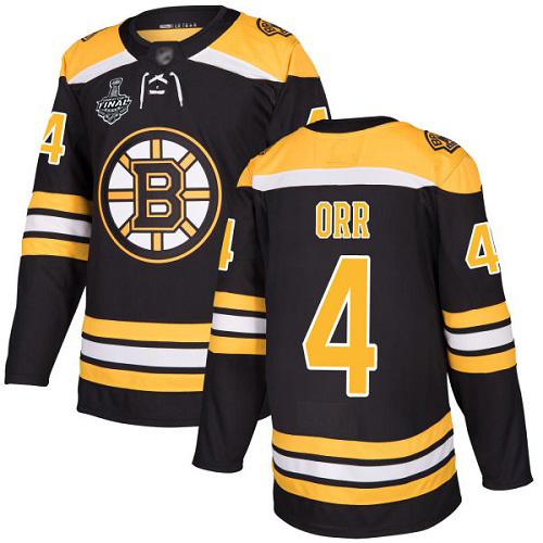 Superb Adidas Bruins #4 Bobby Orr Black Home Authentic Stanley Cup Final Bound Stitched NHL Jersey to back your beloved Sabres athletes