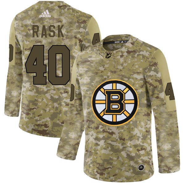 Deluxe Adidas Bruins #40 Tuukka Rask Camo Authentic Stitched NHL Jersey for premium game day attire