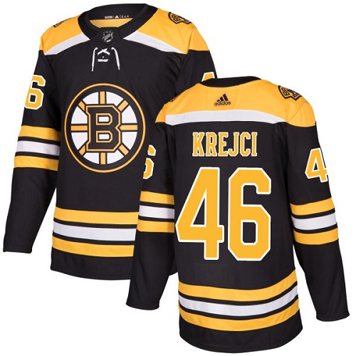 Glamorous Adidas Bruins #46 David Krejci Black Home Authentic Youth Stitched NHL Jersey for a memorable match day