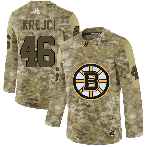 Charming Adidas Bruins #46 David Krejci Camo Authentic Stitched NHL Jersey for dedicated Sabres supporters