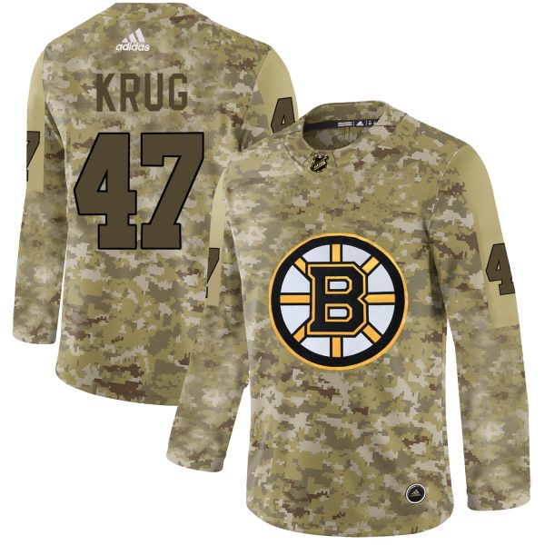 Exquisite Adidas Bruins #47 Torey Krug Camo Authentic Stitched NHL Jersey to shine at the arena