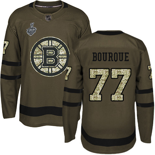 Magnificent Adidas Bruins #77 Ray Bourque Green Salute to Service Stanley Cup Final Bound Stitched NHL Jersey for premium game day attire