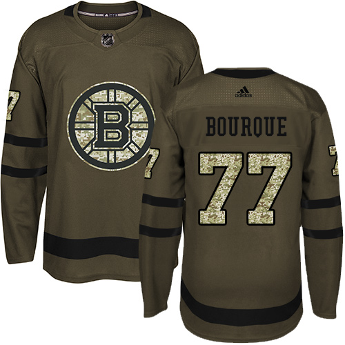 Elegant Adidas Bruins #77 Ray Bourque Green Salute to Service Youth Stitched NHL Jersey for a thrilling hockey event