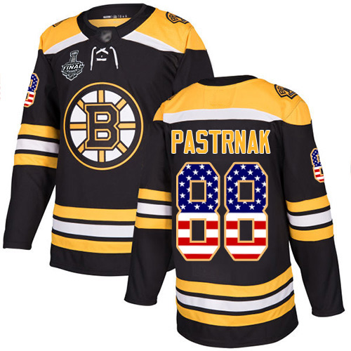 Deluxe Adidas Bruins #88 David Pastrnak Black Home Authentic USA Flag Stanley Cup Final Bound Youth Stitched NHL Jersey to shine at the arena