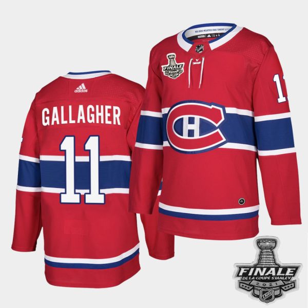 Elegant Adidas Canadiens #11 Brendan Gallagher Red Home Authentic Youth 2021 NHL Stanley Cup Final Patch Jersey to exhibit your team allegiance