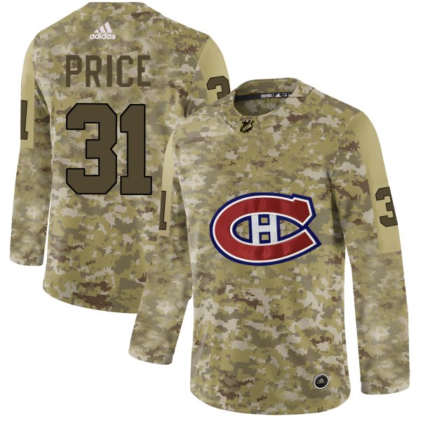 Magnificent Adidas Canadiens #31 Carey Price Camo Authentic Stitched NHL Jersey for a thrilling hockey event