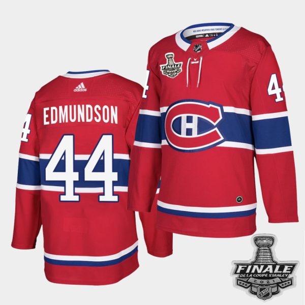 Magnificent Adidas Canadiens #44 Joel Edmundson Red Home Authentic Youth 2021 NHL Stanley Cup Final Patch Jersey for a memorable match day