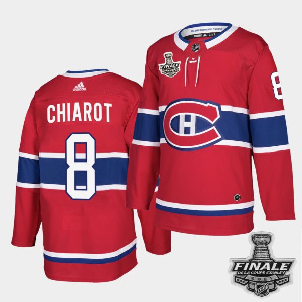 Alluring Adidas Canadiens #8 Ben Chiarot Red Home Authentic Youth 2021 NHL Stanley Cup Final Patch Jersey for genuine hockey aficionados