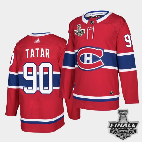 Exquisite Adidas Canadiens #90 Tomas Tatar Red Home Authentic Youth 2021 NHL Stanley Cup Final Patch Jersey for a memorable match day