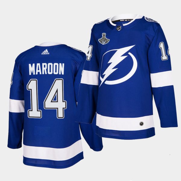 Charming Adidas Lightning #14 Patrick Maroon Blue Home Authentic 2021 Stanley Cup Champions Jersey for a thrilling hockey event