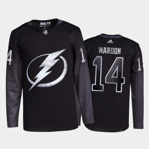 Alluring Adidas Lightning #14 Patrick Maroon Men's 2021 22 Alternate Authentic NHL Jersey Black to back your beloved Sabres athletes