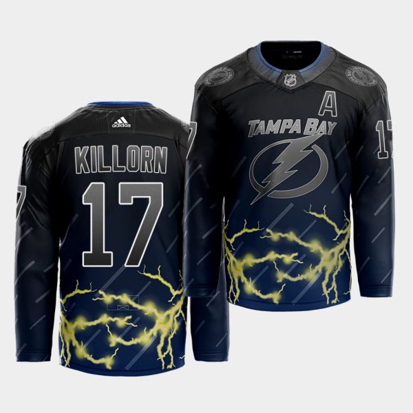 Glamorous Adidas Lightning #17 Alex Killorn 2021 City Concept NHL Stitched Jersey Black as a prized hockey collectible