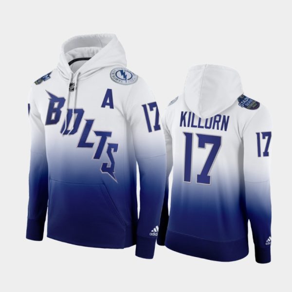 Stunning Adidas Lightning #17 Alex Killorn 2022 Stadium Series NHL Hoodie Bolts White for a memorable match day