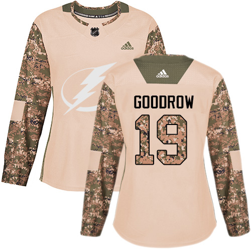 Elegant Adidas Lightning #19 Barclay Goodrow Camo Authentic 2017 Veterans Day Women's Stitched NHL Jersey for premium game day attire