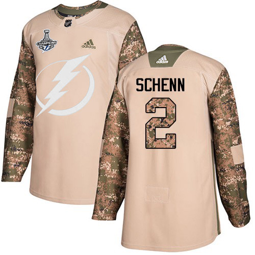 Magnificent Adidas Lightning #2 Luke Schenn Camo Authentic 2017 Veterans Day 2020 Stanley Cup Champions Stitched NHL Jersey for dedicated Sabres supporters