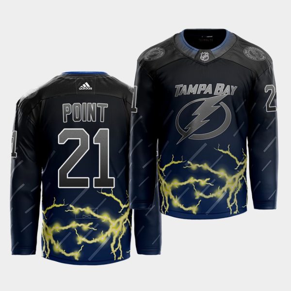 Glamorous Adidas Lightning #21 Brayden Point 2021 City Concept NHL Stitched Jersey Black to back your beloved Sabres athletes