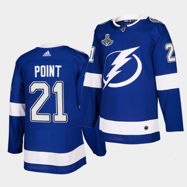 Alluring Adidas Lightning #21 Brayden Point Blue Home Authentic Youth 2021 Stanley Cup Champions Jersey to back your beloved Sabres athletes