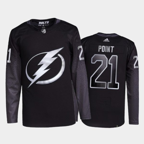 Captivating Adidas Lightning #21 Brayden Point Men's 2021 22 Alternate Authentic NHL Jersey Black to back your beloved Sabres athletes