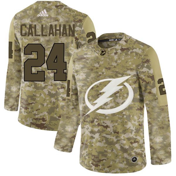 Superb Adidas Lightning #24 Ryan Callahan Camo Authentic Stitched NHL Jersey for a thrilling hockey event