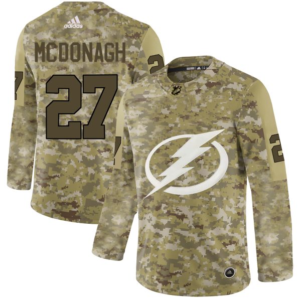 Charming Adidas Lightning #27 Ryan McDonagh Camo Authentic Stitched NHL Jersey for a thrilling hockey event