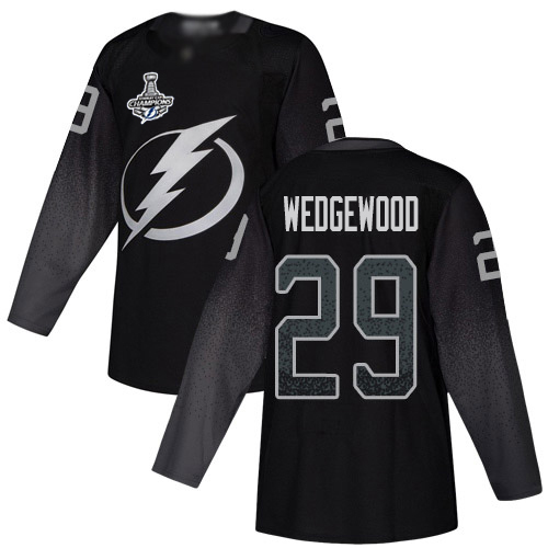 Stunning Adidas Lightning #29 Scott Wedgewood Black Alternate Authentic 2020 Stanley Cup Champions Stitched NHL Jersey for a thrilling hockey event