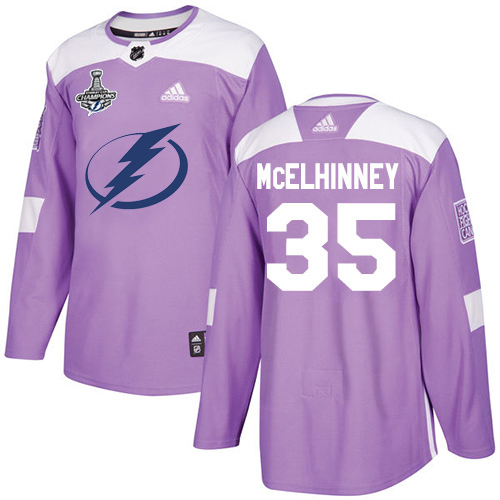 Charming Adidas Lightning #35 Curtis McElhinney Purple Authentic Fights Cancer Youth 2020 Stanley Cup Champions Stitched NHL Jersey for a memorable match day