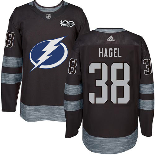 Elegant Adidas Lightning #38 Brandon Hagel Black 1917 2017 100th Anniversary Stitched NHL Jersey for premium game day attire