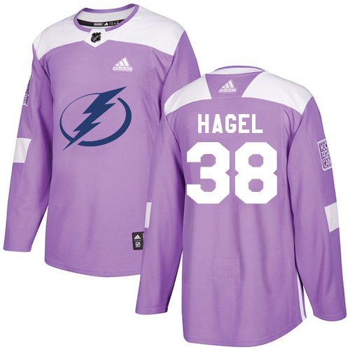 Superb Adidas Lightning #38 Brandon Hagel Purple Authentic Fights Cancer Stitched NHL Jersey for a thrilling hockey event