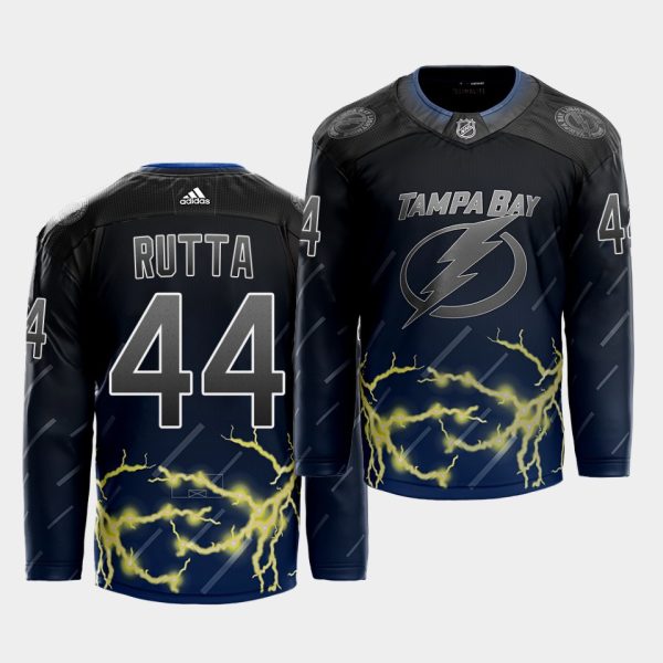 Magnificent Adidas Lightning #44 Jan Rutta 2021 City Concept NHL Stitched Jersey Black as a prized hockey collectible