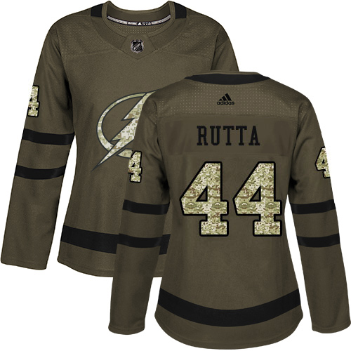 Elegant Adidas Lightning #44 Jan Rutta Green Salute to Service Women's Stitched NHL Jersey to exhibit your team allegiance