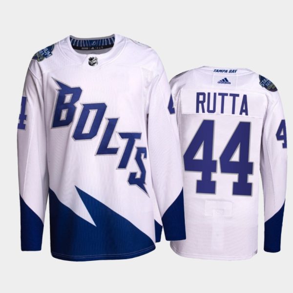Elegant Adidas Lightning #44 Jan Rutta Men's 2022 Stadium Series Authentic NHL Jersey White to back your beloved Sabres athletes