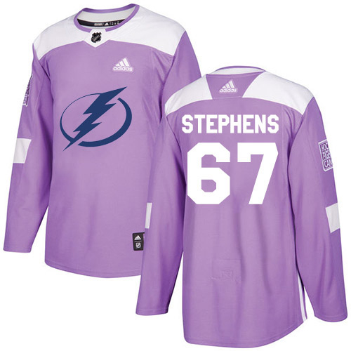 Charming Adidas Lightning #67 Mitchell Stephens Purple Authentic Fights Cancer Youth Stitched NHL Jersey for a thrilling hockey event