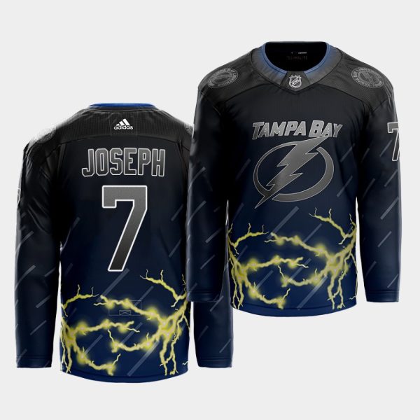 Elegant Adidas Lightning #7 Mathieu Joseph 2021 City Concept NHL Stitched Jersey Black to shine at the arena