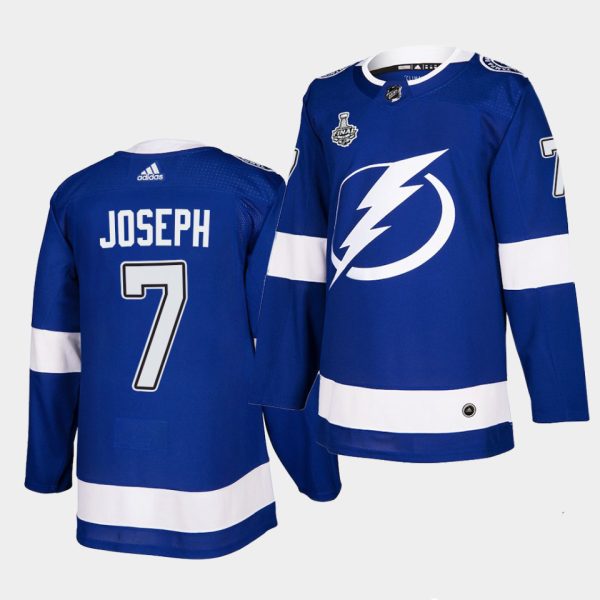 Charming Adidas Lightning #7 Mathieu Joseph Blue Home Authentic 2021 NHL Stanley Cup Final Patch Jersey to exhibit your team allegiance