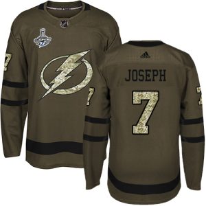 Elegant Adidas Lightning #7 Mathieu Joseph Green Salute to Service Youth 2020 Stanley Cup Champions Stitched NHL Jersey for dedicated Sabres supporters