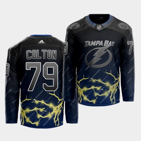 Superb Adidas Lightning #79 Ross Colton 2021 City Concept NHL Stitched Jersey Black for a thrilling hockey event