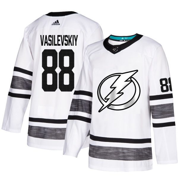 Captivating Adidas Lightning #88 Andrei Vasilevskiy White Authentic 2019 All Star Stitched Youth NHL Jersey for a memorable match day