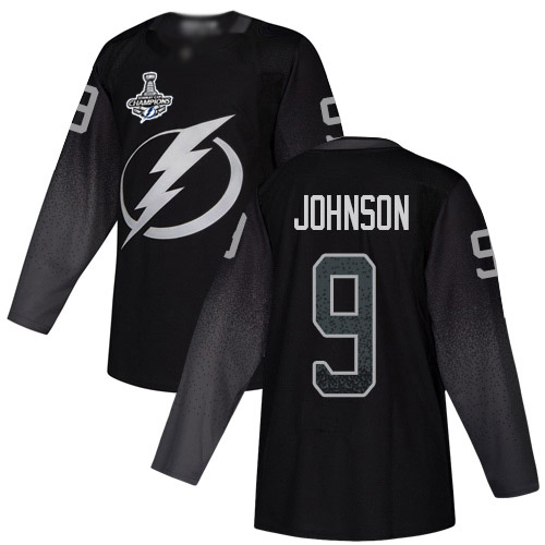 Deluxe Adidas Lightning #9 Tyler Johnson Black Alternate Authentic 2020 Stanley Cup Champions Stitched NHL Jersey to shine at the arena