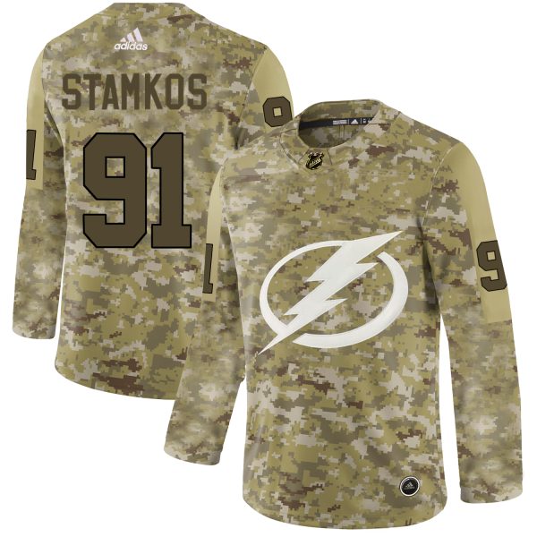 Charming Adidas Lightning #91 Steven Stamkos Camo Authentic Stitched NHL Jersey for premium game day attire
