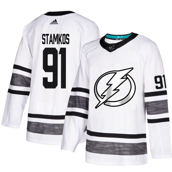 Exquisite Adidas Lightning #91 Steven Stamkos White Authentic 2019 All Star Stitched NHL Jersey as a prized hockey collectible