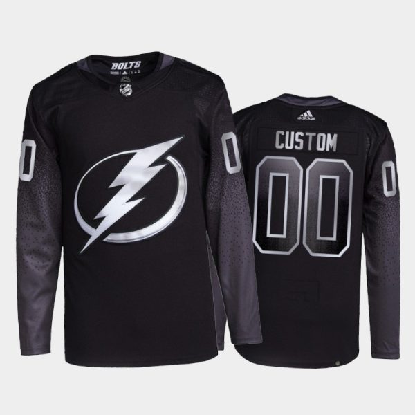 Superb Adidas Lightning Custom Men's 2021 22 Alternate Authentic NHL Jersey Black for dedicated Sabres supporters