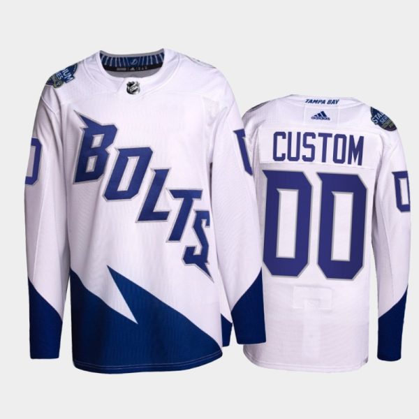 Charming Adidas Lightning Custom Men's 2022 Stadium Series Authentic NHL Jersey White to augment your hockey keepsake collection