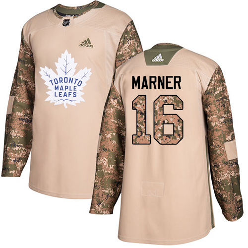 Alluring Adidas Maple Leafs #16 Mitchell Marner Camo Authentic 2017 Veterans Day Stitched NHL Jersey for a memorable match day