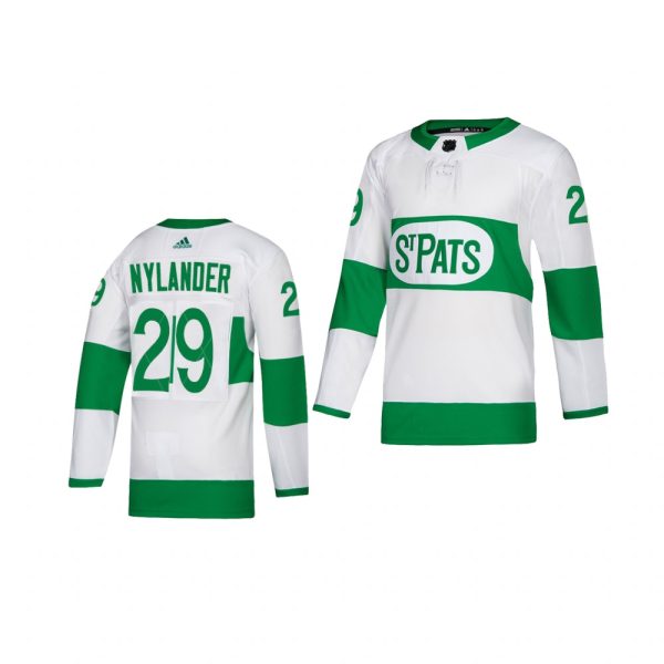 Exquisite Adidas Maple Leafs #29 William Nylander White 2019 St. Patrick's Day Authentic Player Stitched Youth NHL Jersey for a memorable match day