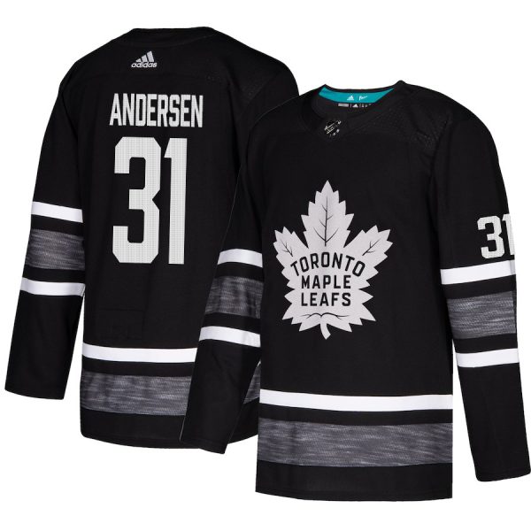 Magnificent Adidas Maple Leafs #31 Frederik Andersen Black 2019 All Star Game Parley Authentic Stitched NHL Jersey for a memorable match day