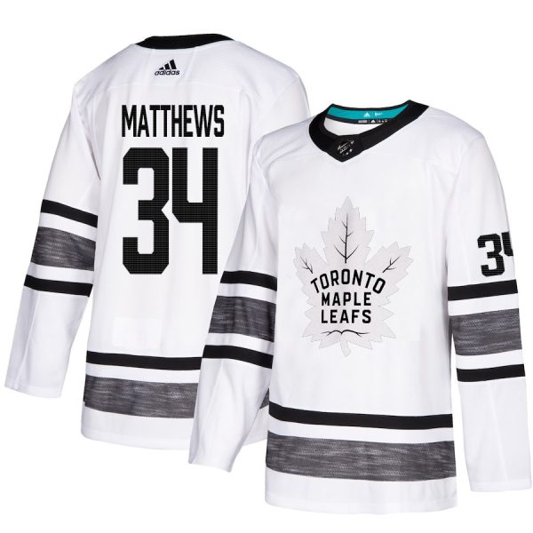 Stunning Adidas Maple Leafs #34 Auston Matthews White Authentic 2019 All Star Stitched Youth NHL Jersey to augment your hockey keepsake collection