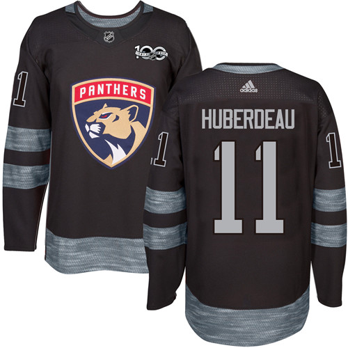 Exquisite Adidas Panthers #11 Jonathan Huberdeau Black 1917 2017 100th Anniversary Stitched NHL Jersey for dedicated Sabres supporters