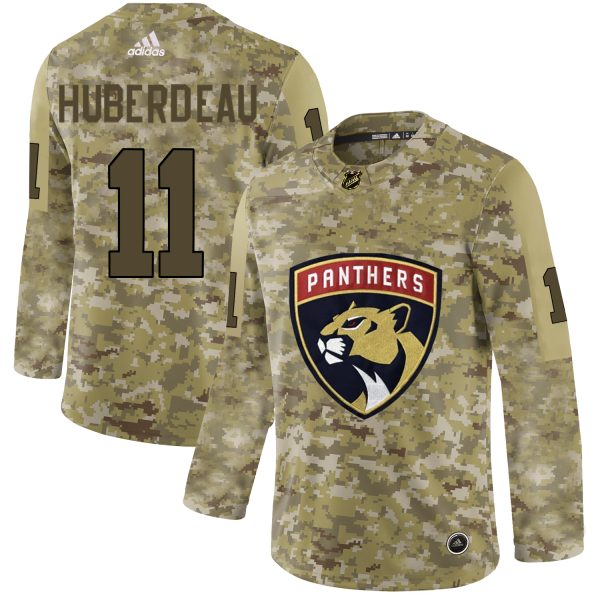 Magnificent Adidas Panthers #11 Jonathan Huberdeau Camo Authentic Stitched NHL Jersey for genuine hockey aficionados